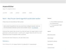 Tablet Screenshot of maennlicher.de
